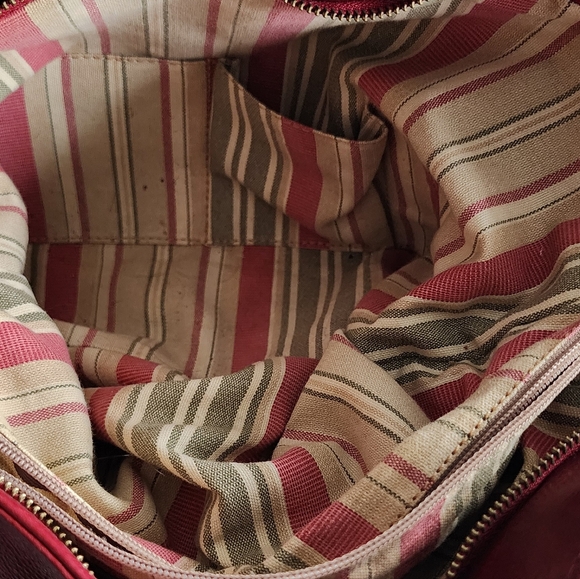 Floto Red Leather Bag - Picture 8 of 12